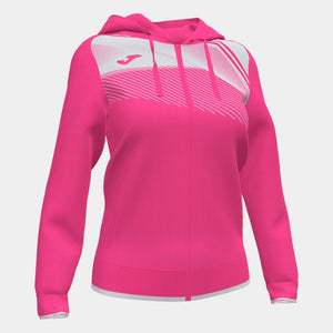 JOMA SUPERNOVA II HOODIE JACKET FLUOR PINK-WHITE