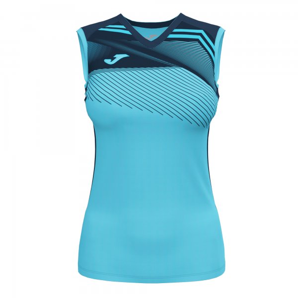 JOMA SUPERNOVA II T-SHIRT F.TURQUOISE-D.NAVY SLEEVELESS