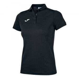 JOMA HOBBY WOMEN POLO SHIRT BLACK S/S