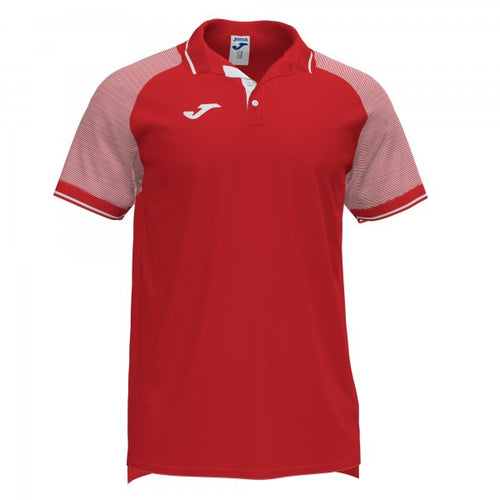 JOMA ESSENTIAL II POLO RED-WHITE S/S