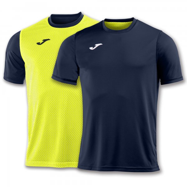 JOMA T-SHIRT COMBI REVERSIBLE NAVY-YELLOW S/S