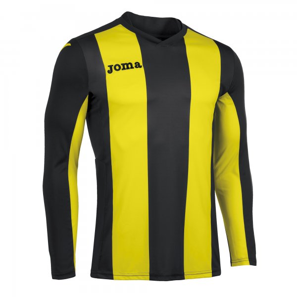 JOMA T-SHIRT PISA  BLACK-YELLOW L/S