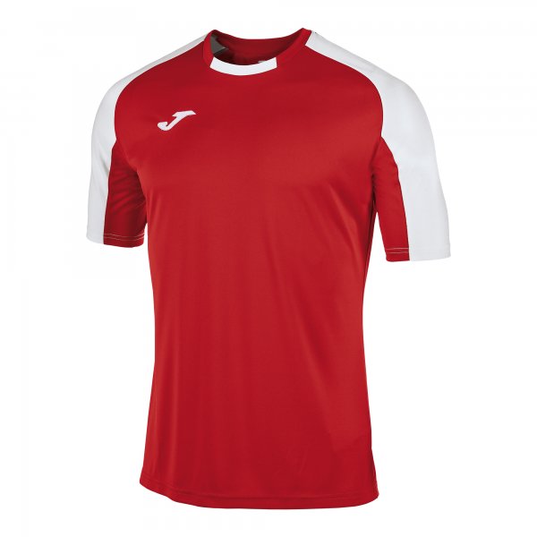 JOMA ROUND COLLAR CONTRASTING COLOUR T-SHIRT WITH RAGLAN SLEEVES PROMOTING EASE OF MOVEMENT. EMBROIDERED LOGO.