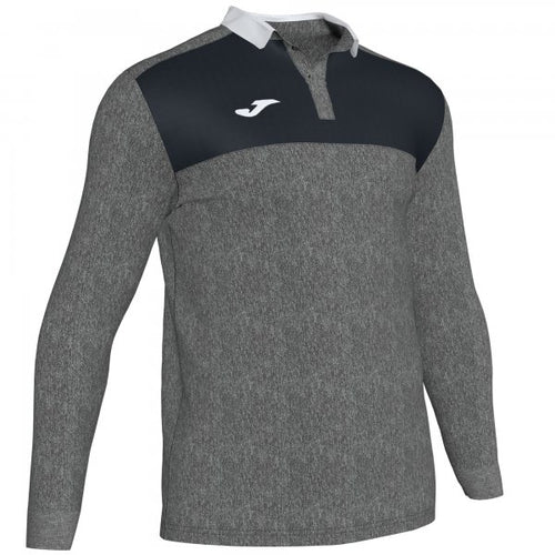 JOMA POLO SHIRT WINNER II MELANGE MEDIUM-BLACK L/S