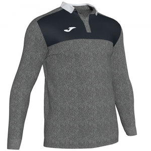 JOMA POLO SHIRT WINNER II MELANGE MEDIUM-BLACK L/S