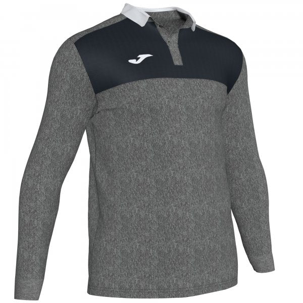 JOMA POLO SHIRT WINNER II MELANGE MEDIUM-BLACK L/S