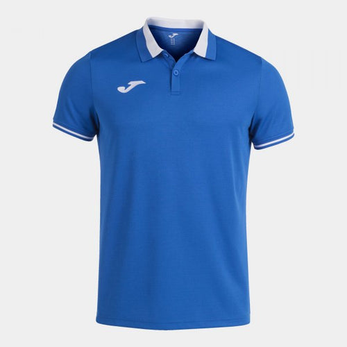 JOMA CHAMPIONSHIP VI SHORT SLEEVE POLO ROYAL WHITE