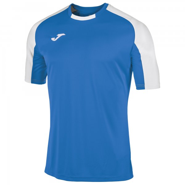 JOMA ROUND COLLAR CONTRASTING COLOUR T-SHIRT WITH RAGLAN SLEEVES PROMOTING EASE OF MOVEMENT. EMBROIDERED LOGO.