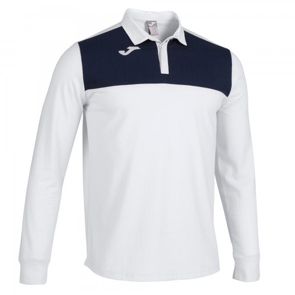 JOMA POLO SHIRT WINNER II WHITE-DARK NAVY L/S
