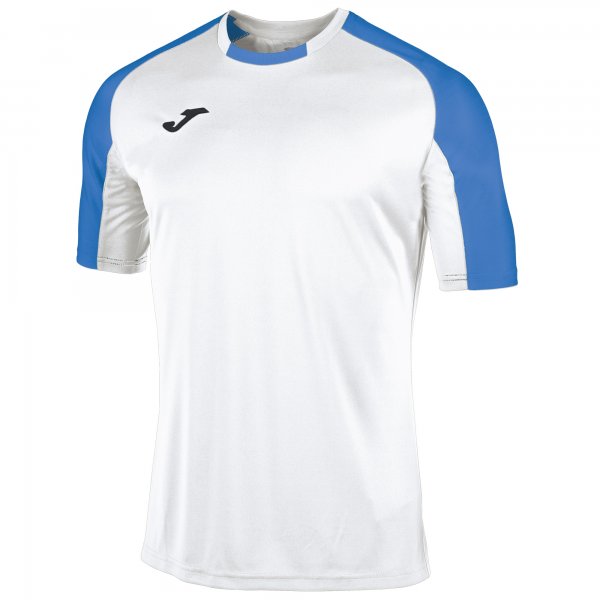 JOMA ROUND COLLAR CONTRASTING COLOUR T-SHIRT WITH RAGLAN SLEEVES PROMOTING EASE OF MOVEMENT. EMBROIDERED LOGO.