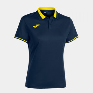 JOMA CHAMPIONSHIP VI SHORT SLEEVE POLO NAVY FLUOR YELLOW