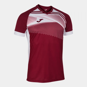 JOMA SUPERNOVA II T-SHIRT BURGUNDY-WHITE S/S