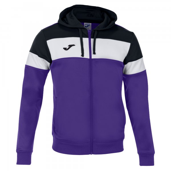JOMA CREW IV HOODIE JACKET PURPLE-BLACK
