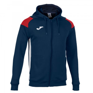 JOMA JACKET HOODIE POLY CREW III NAVY-RED-WHITE