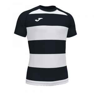 JOMA PRORUGBY II SHORT SLEEVE T-SHIRT BLACK WHITE