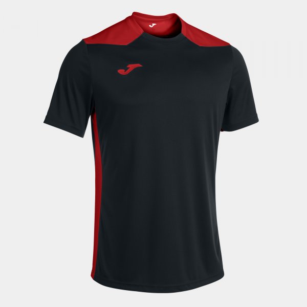 JOMA CHAMPIONSHIP VI SHORT SLEEVE T-SHIRT BLACK RED