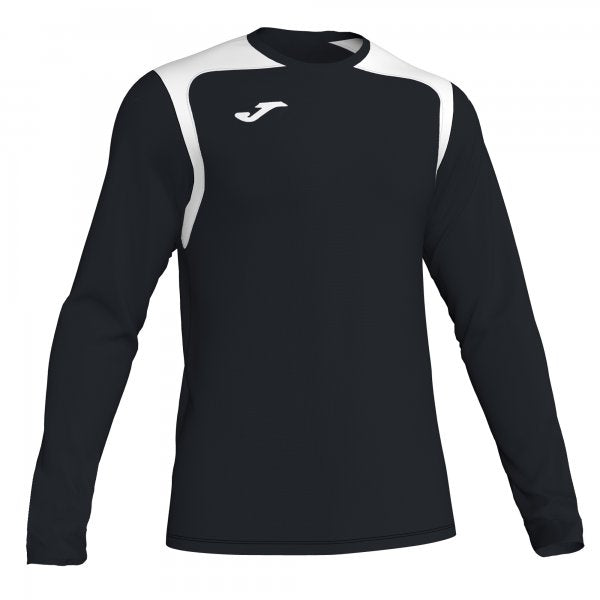 JOMA T-SHIRT CHAMPIONSHIP V BLACK-WHITE L/S