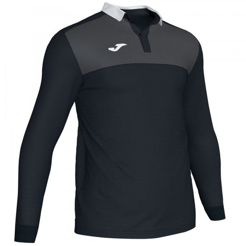 JOMA POLO SHIRT WINNER II BLACK-ANTRACITE L/S