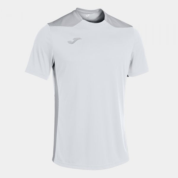 JOMA CHAMPIONSHIP VI SHORT SLEEVE T-SHIRT WHITE GRAY