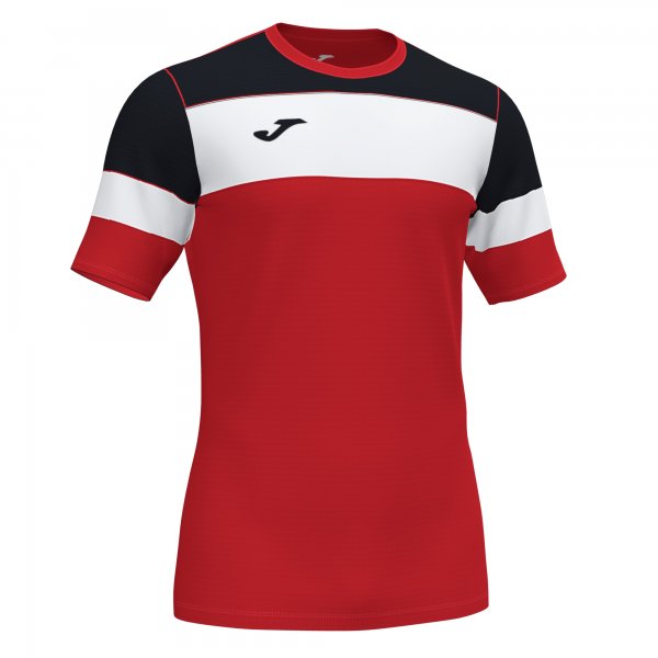 JOMA CREW IV COTTON T-SHIRT RED-BLACK S/S