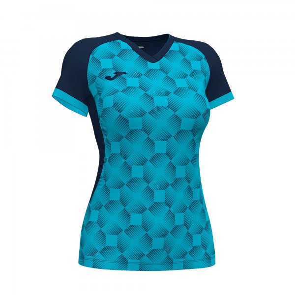 JOMA SUPERNOVA III SHORT SLEEVE T-SHIRT NAVY FLUOR TURQUOISE