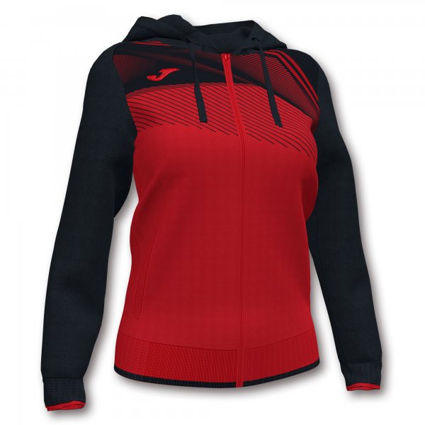 JOMA SUPERNOVA II HOODIE JACKET RED-BLACK