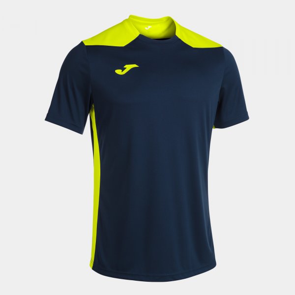 JOMA CHAMPIONSHIP VI SHORT SLEEVE T-SHIRT NAVY FLUOR YELLOW