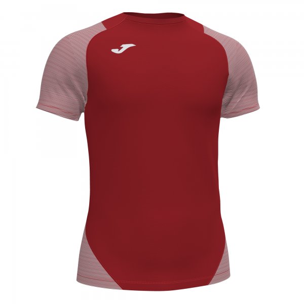JOMA ESSENTIAL II T-SHIRT RED-WHITE S/S