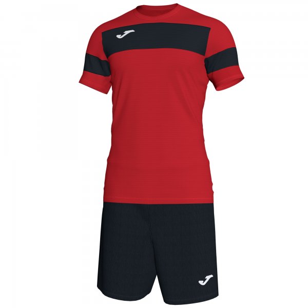JOMA SET ACADEMY II RED-BLACK S/S