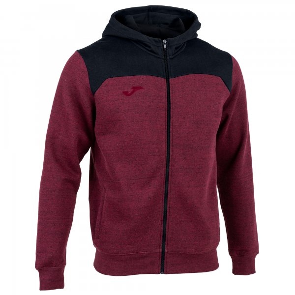 JOMA HOODED JACKET WINNER II BURGUNDY MELANGE-BLACK