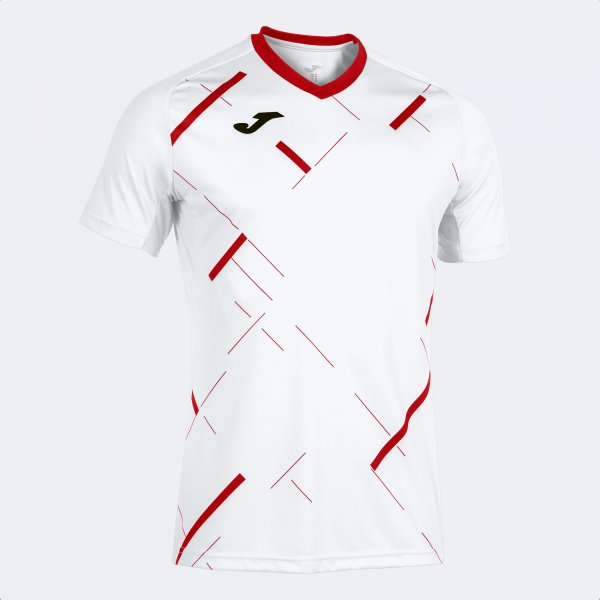JOMA TIGER III SHORT SLEEVE T-SHIRT WHITE RED