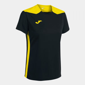 JOMA CHAMPIONSHIP VI SHORT SLEEVE T-SHIRT BLACK YELLOW