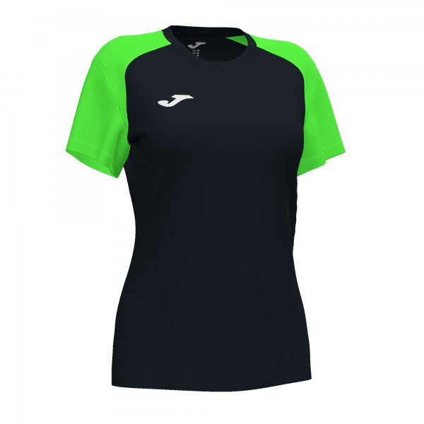 JOMA ACADEMY IV SHORT SLEEVE T-SHIRT BLACK FLUOR GREEN