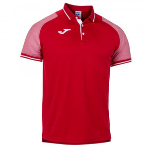 JOMA ESSENTIAL II POLO RED-WHITE S/S
