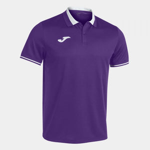 JOMA CHAMPIONSHIP VI SHORT SLEEVE POLO PURPLE WHITE