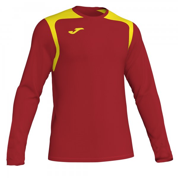 JOMA T-SHIRT CHAMPIONSHIP V RED-YELLOW L/S