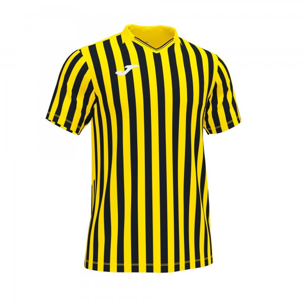 JOMA COPA II SHORT SLEEVE T-SHIRT YELLOW BLACK