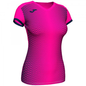 JOMA SUPERNOVA T-SHIRT FLUOR PINK-DARK NAVY S/S