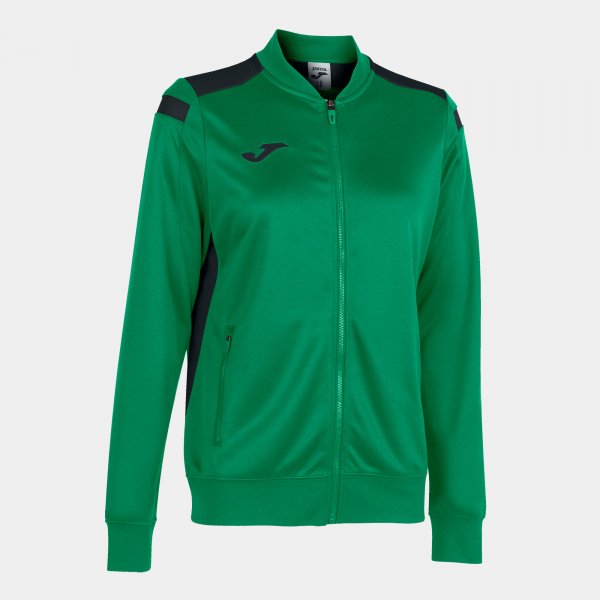 JOMA CHAMPIONSHIP VI FULL ZIP SWEATSHIRT GREEN BLACK
